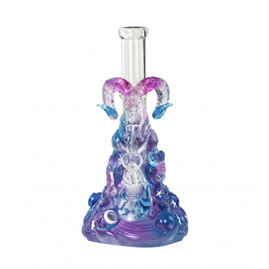 Crystal glass Aries water  pipe