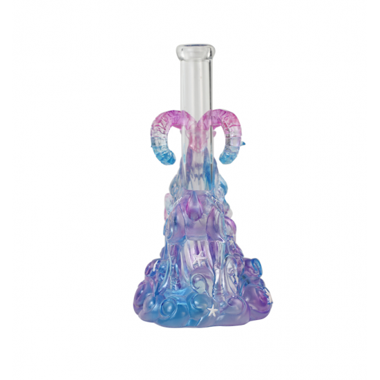 Crystal glass Aries water  pipe