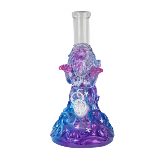 Crystal glass Leo water pipe