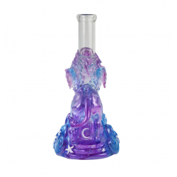 Crystal glass Leo water pipe