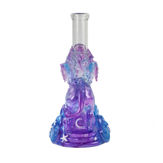 Crystal glass Leo water pipe