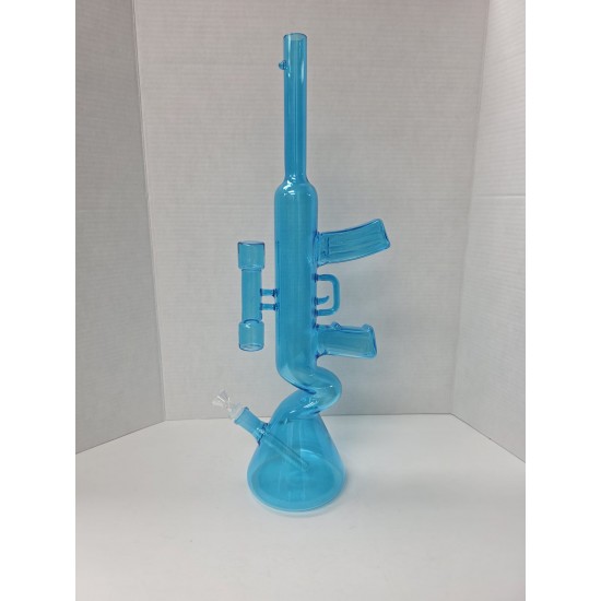 18" Pink/Blue Tube Water Pipe