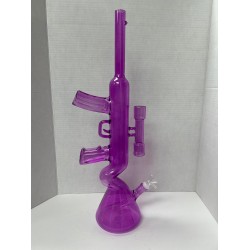 18" Pink/Blue Tube Water Pipe