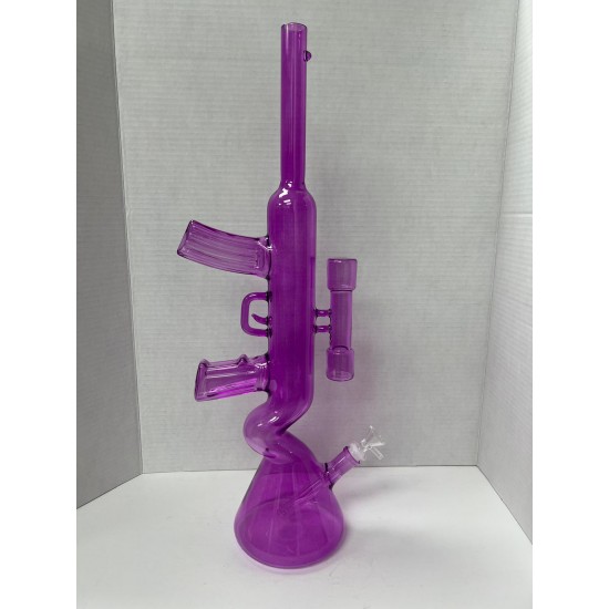 18" Pink/Blue Tube Water Pipe