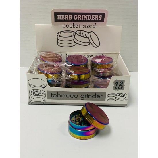 3pc 38mm Tobacco Metal Grinder HI3-42005