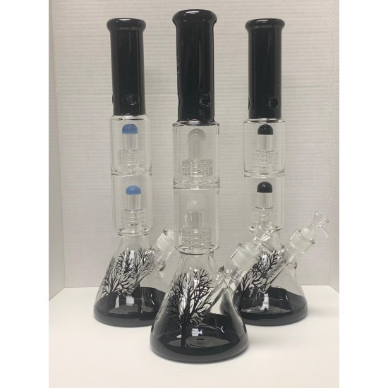 18" Two Perculator Heavy Water pipe ch