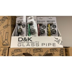 16pc Glass/Metal pipe Display