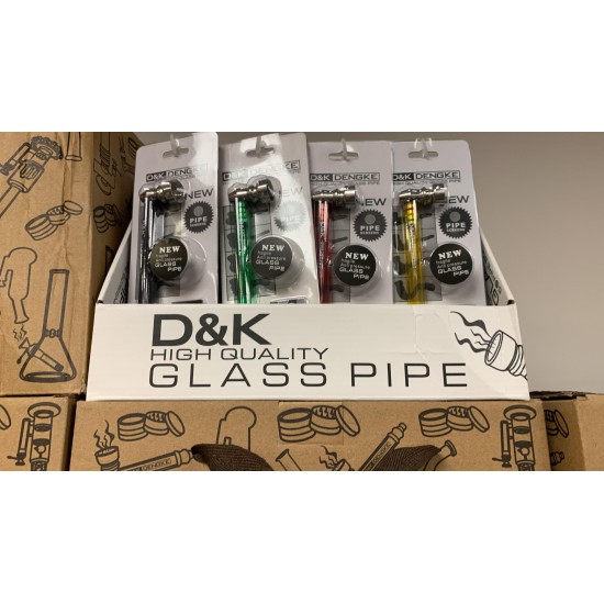 16pc Glass/Metal pipe Display