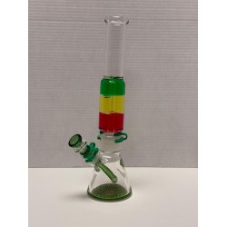 18" Liquid Water pipe Rasta color ch