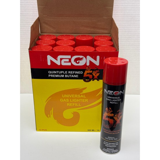 12pc Neon-5x Refined Butane HI26-82026