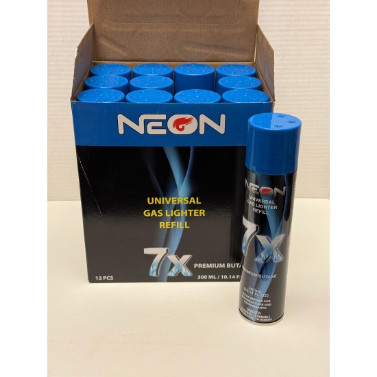 12pc Neon-7x Refined Butane HI27-82127