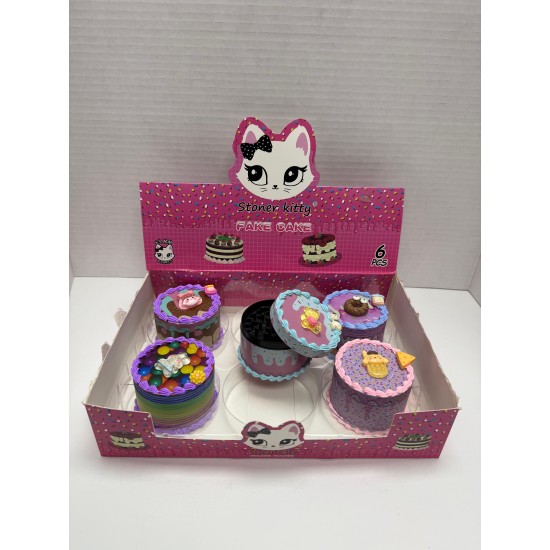 4pc 63mm Tobacco Cake Metal Grinder 