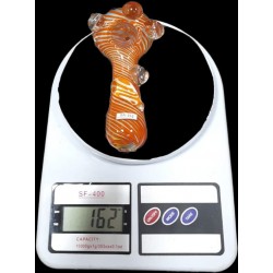 4" orange marble