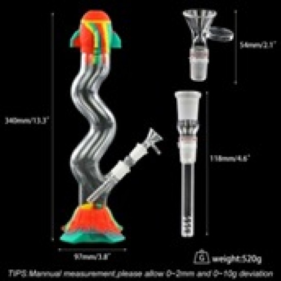 S shape rocket water pipes