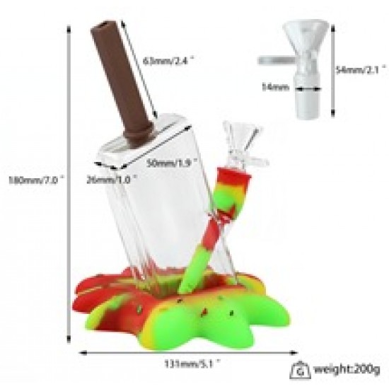 Drop popsicle water pipe