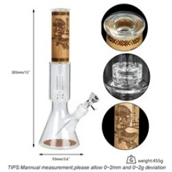 Wooden glass water pipes